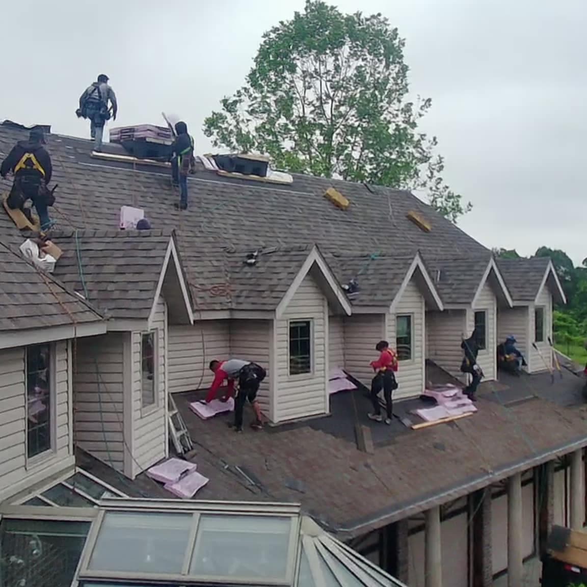 Recent roofing project by Solis Enterprises